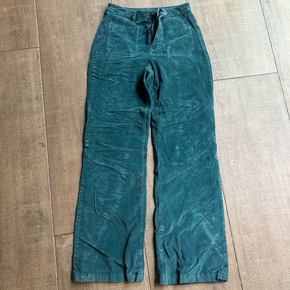 Faherty Teal Corduroy Women’s Cord Pants